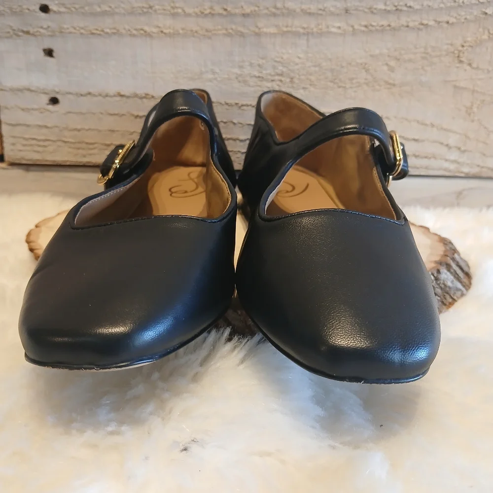 Sam Edelman Leather Mary Jane Flats - Picture 4 of 8
